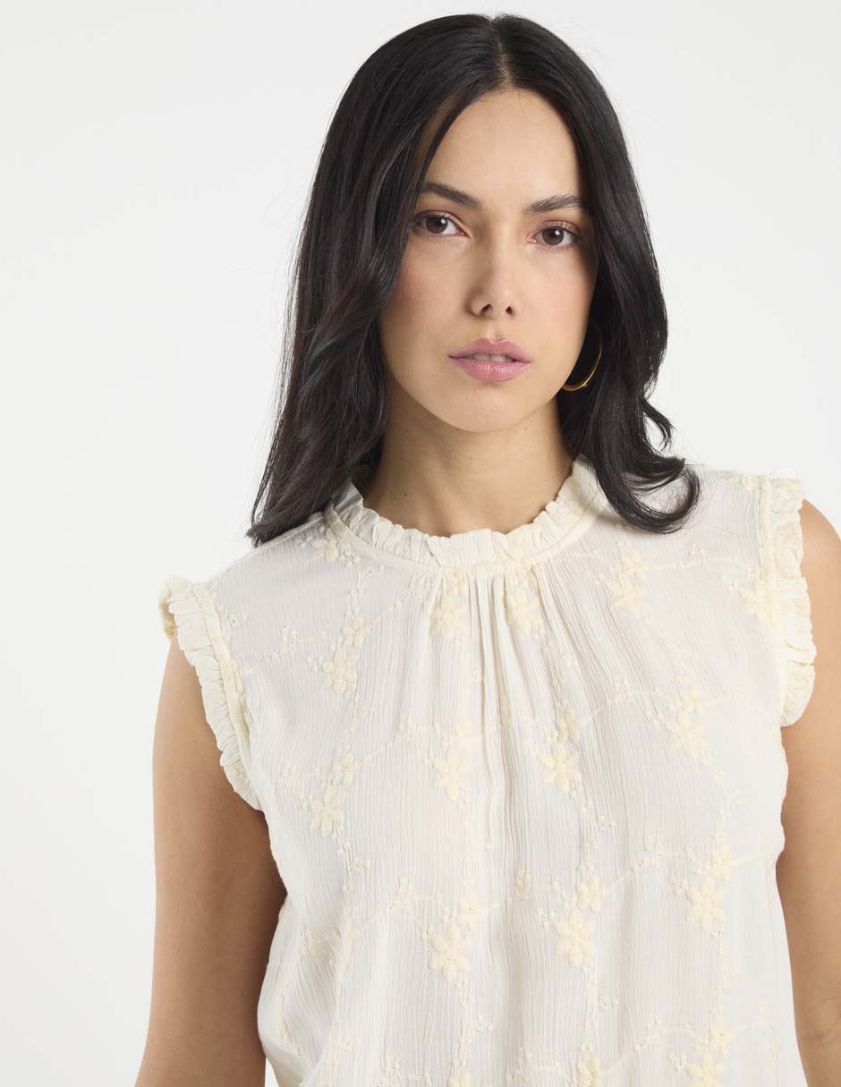 Blusa manga corta para mujer 4