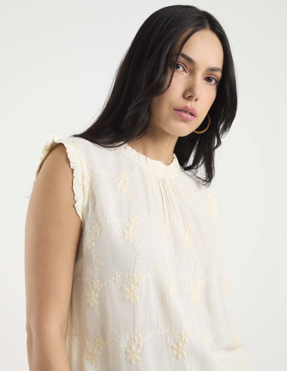 Blusa manga corta para mujer 5