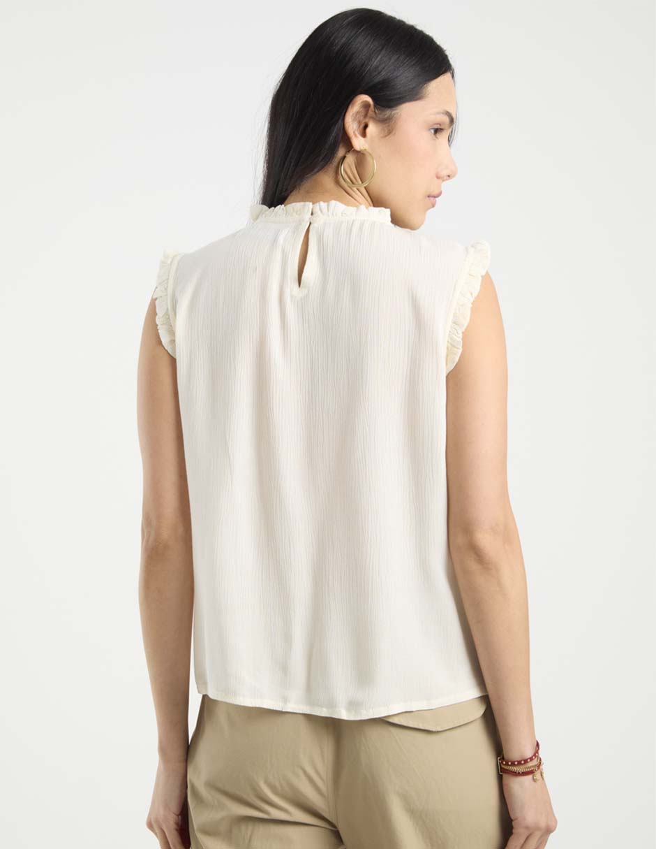 Blusa manga corta para mujer 6
