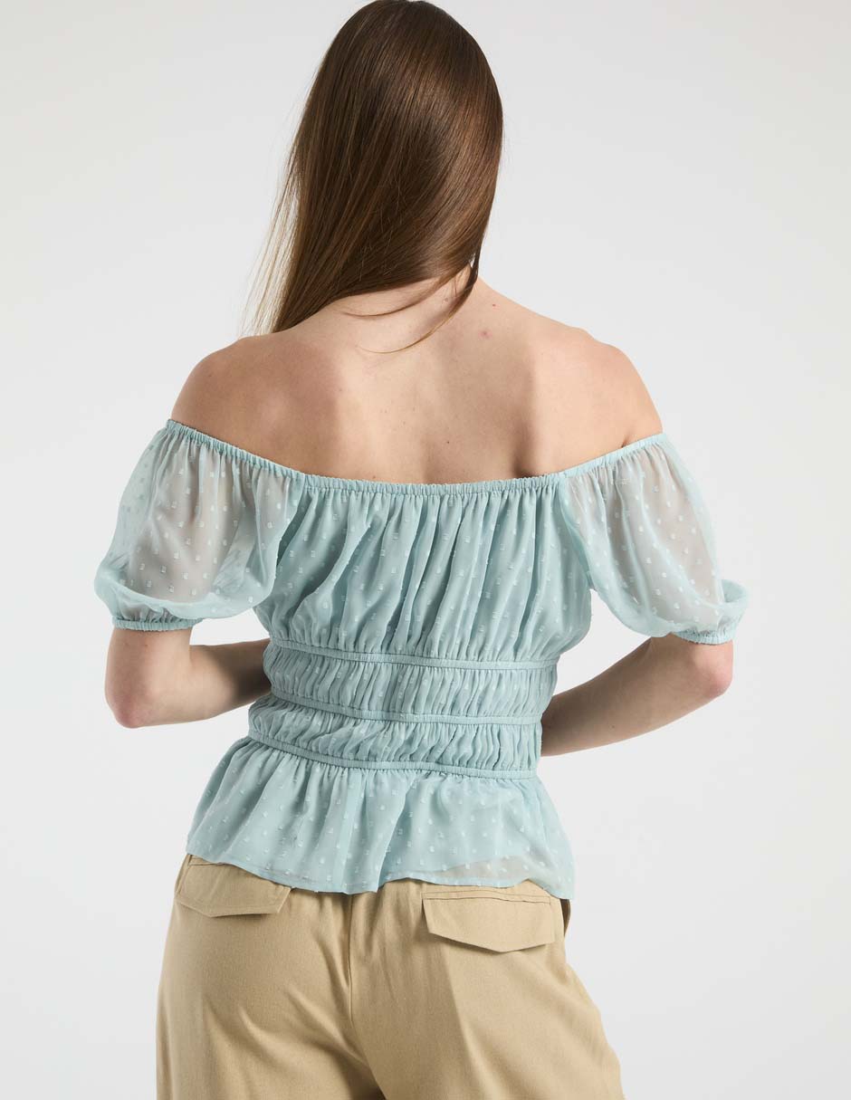 Blusa Week By Weekend manga corta para mujer