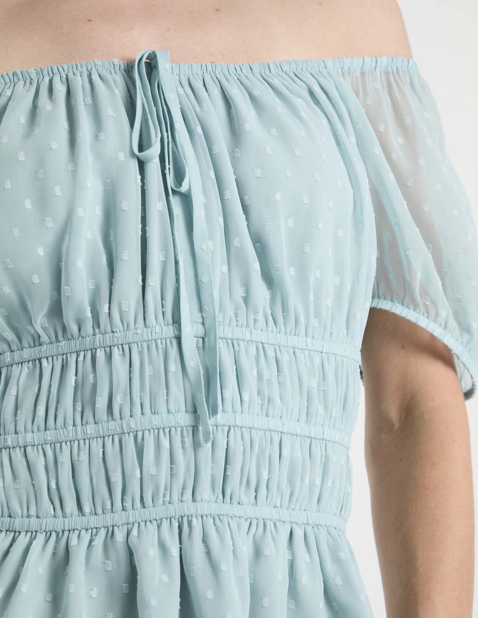 Blusa Week By Weekend manga corta para mujer