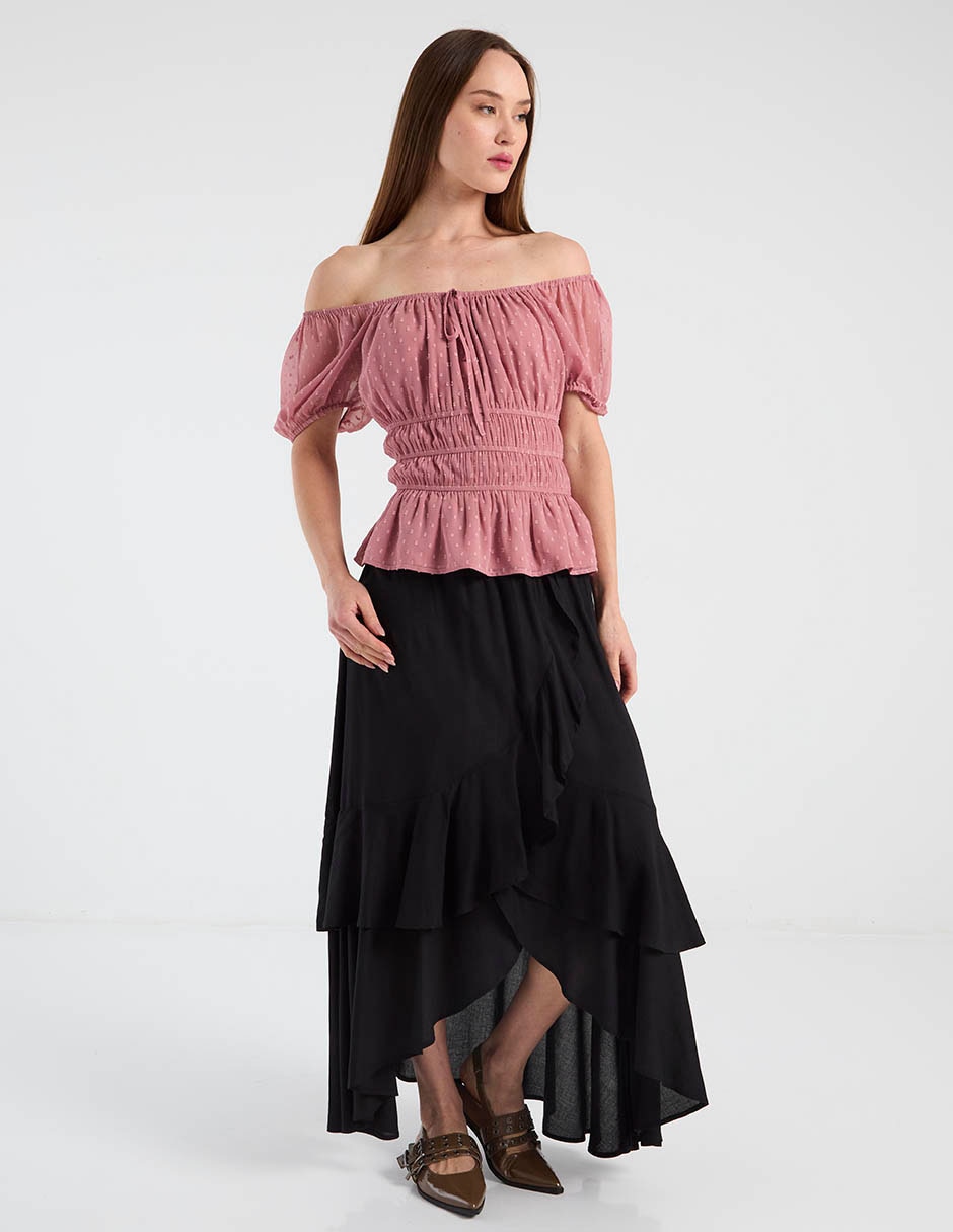 Blusa manga corta para mujer 3
