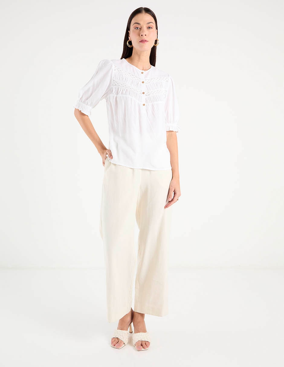 Blusa manga al codo para mujer 2