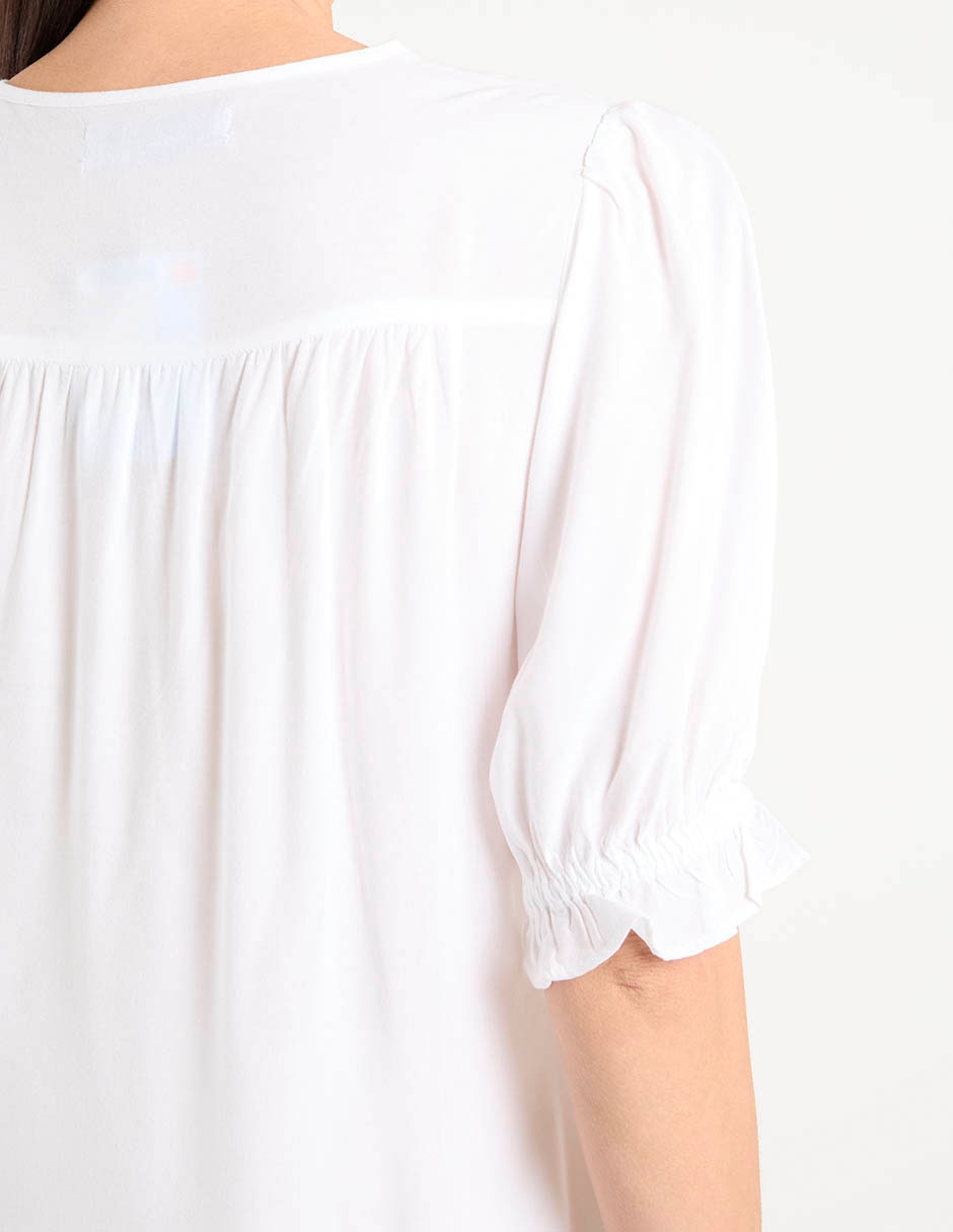 Blusa manga al codo para mujer 5