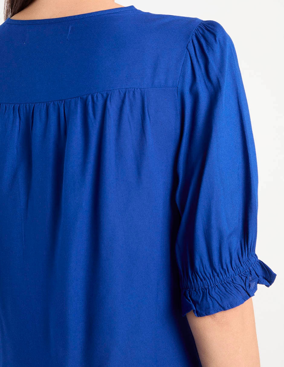 Blusa Week By Weekend manga al codo para mujer