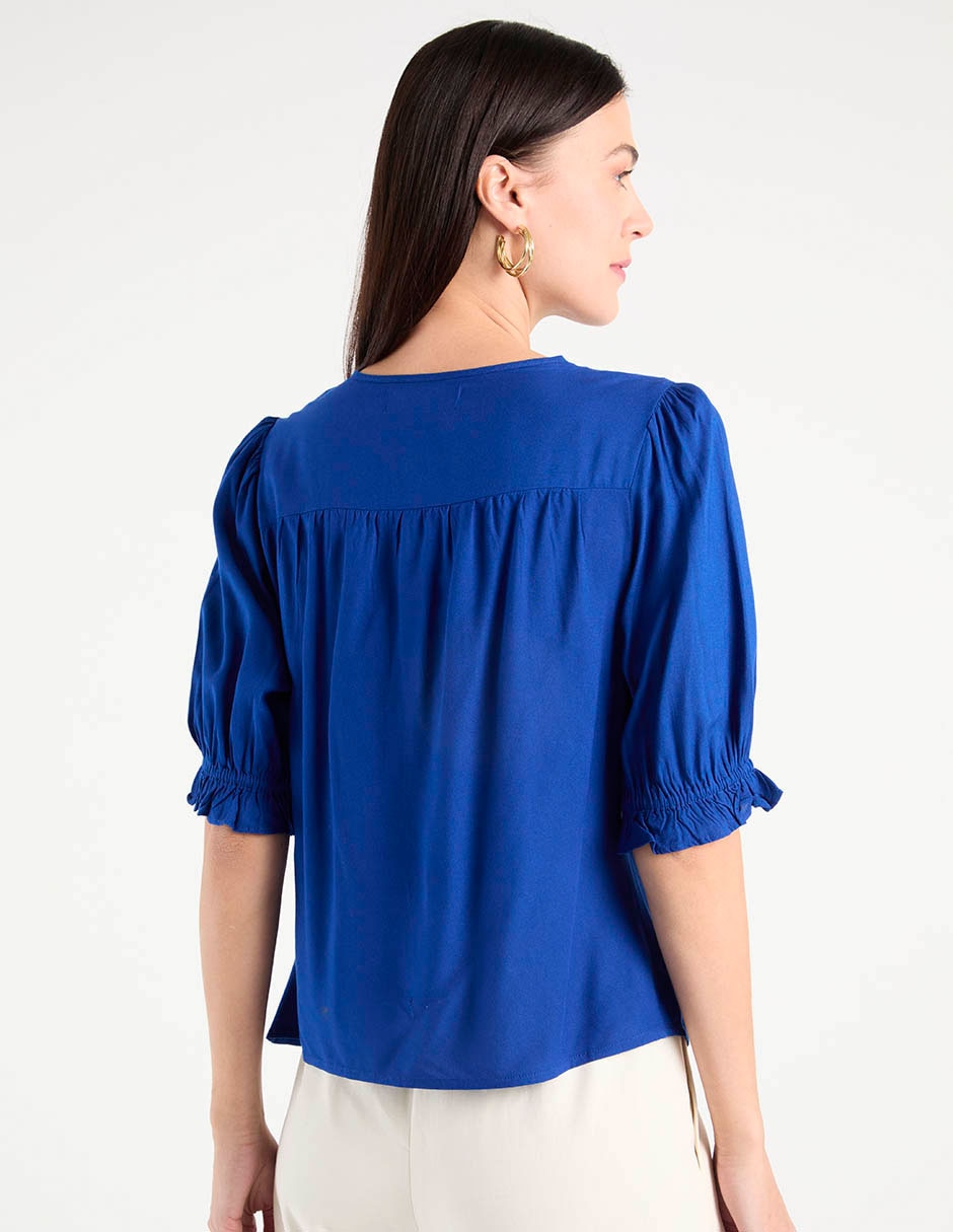 Blusa Week By Weekend manga al codo para mujer