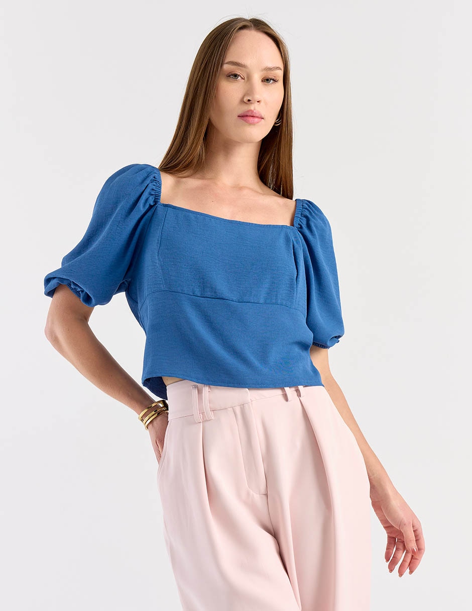 Blusa Week By Weekend manga al codo para mujer