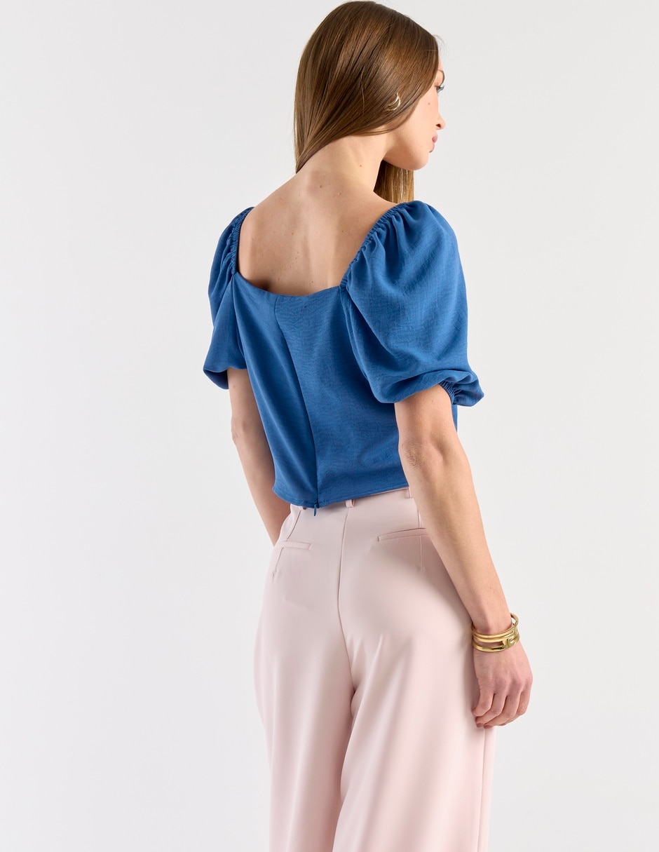 Blusa Week By Weekend manga al codo para mujer