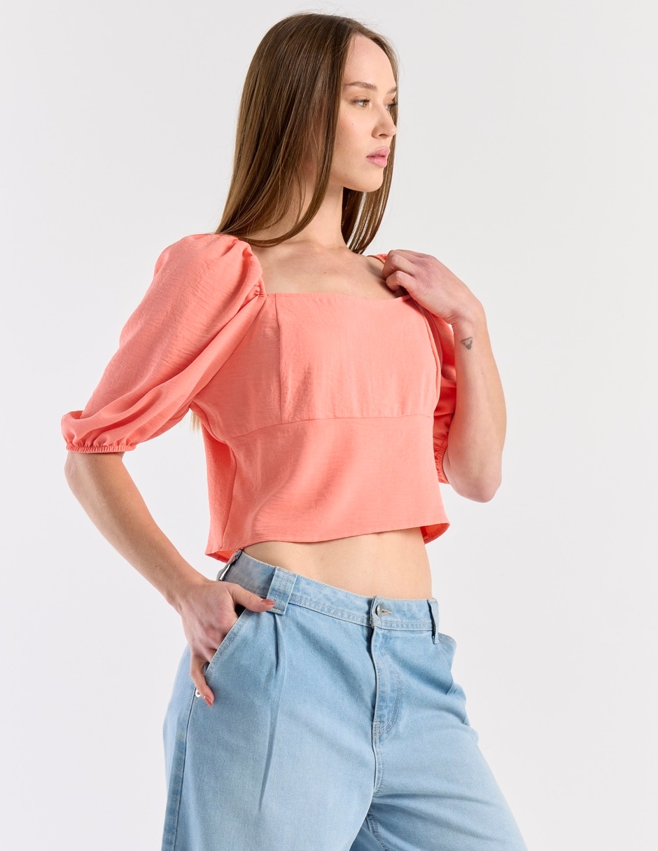 Blusa manga al codo para mujer Blusa manga al codo para mujer