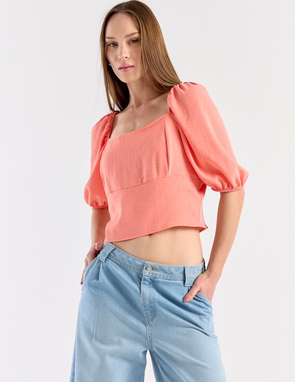 Blusa manga al codo para mujer 2