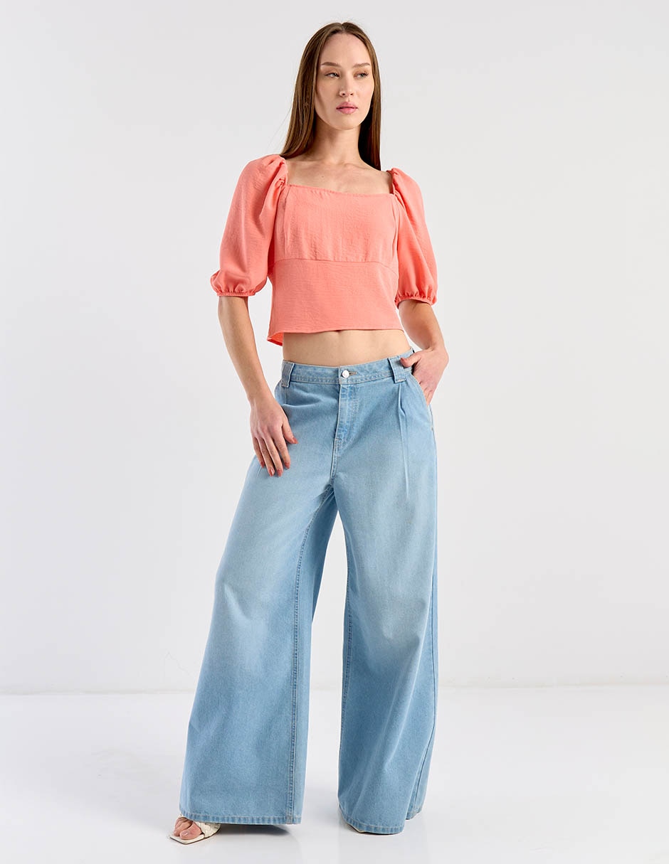 Blusa manga al codo para mujer 3