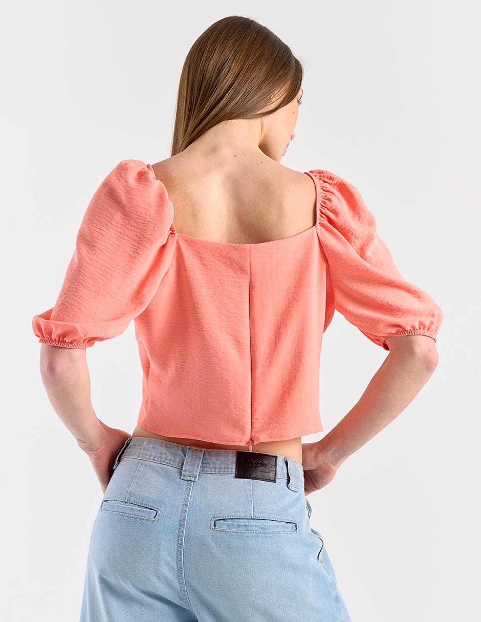 Blusa manga al codo para mujer 6