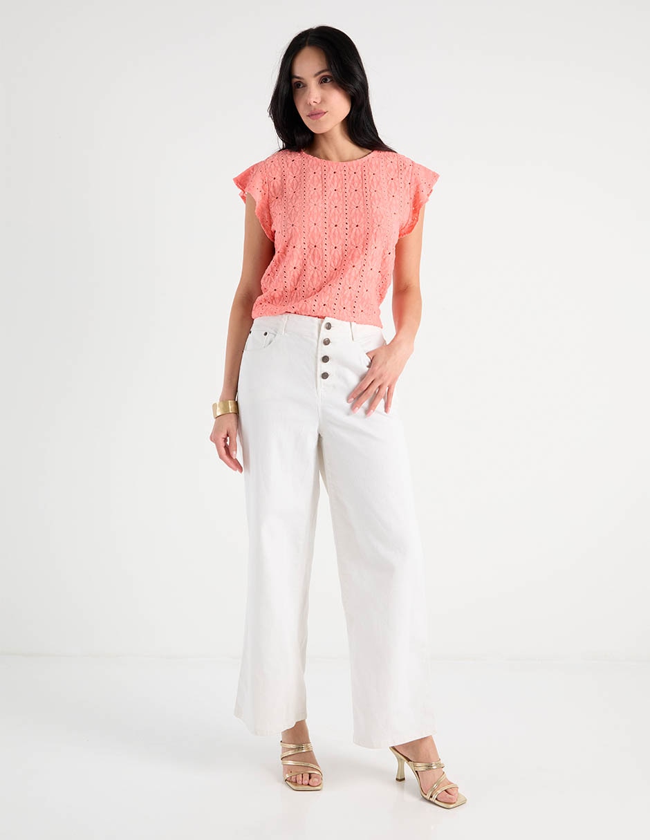 Blusa manga corta para mujer 3