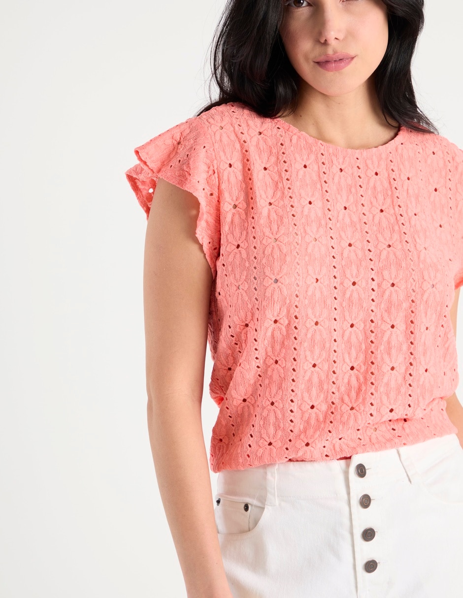 Blusa manga corta para mujer 4