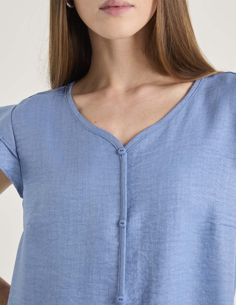 Blusa Weekend manga corta para mujer