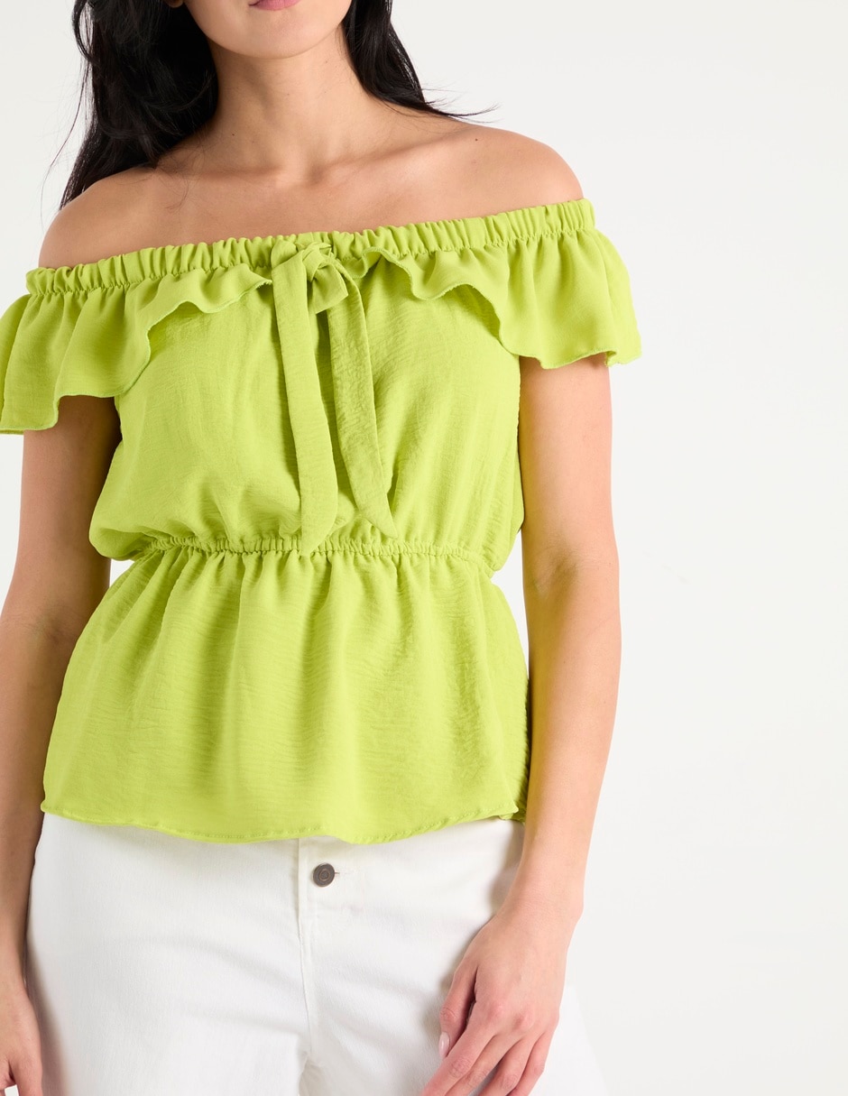 Blusa manga corta para mujer 4
