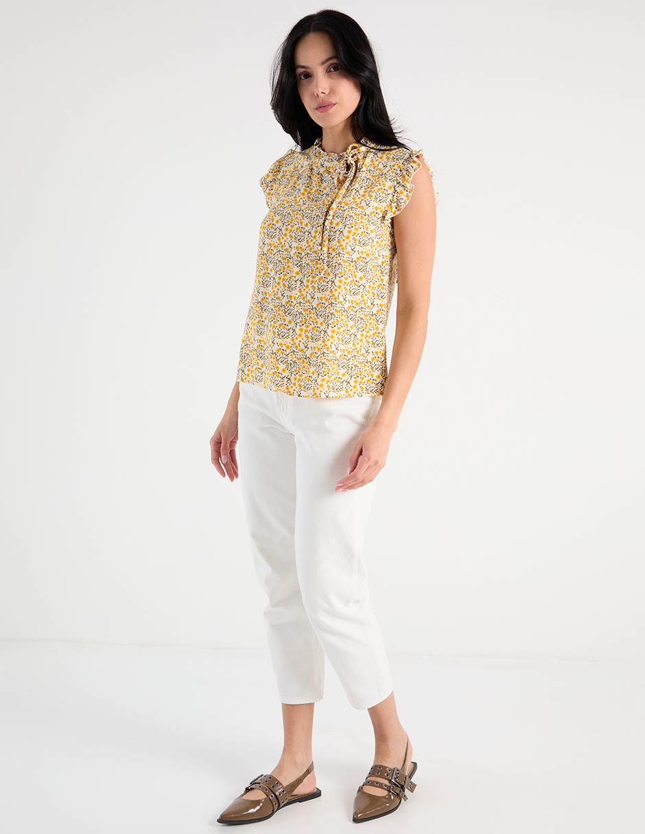 Blusa manga corta para mujer 3