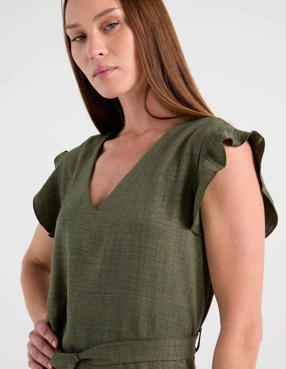 Vestido arriba de la rodilla casual para mujer 4