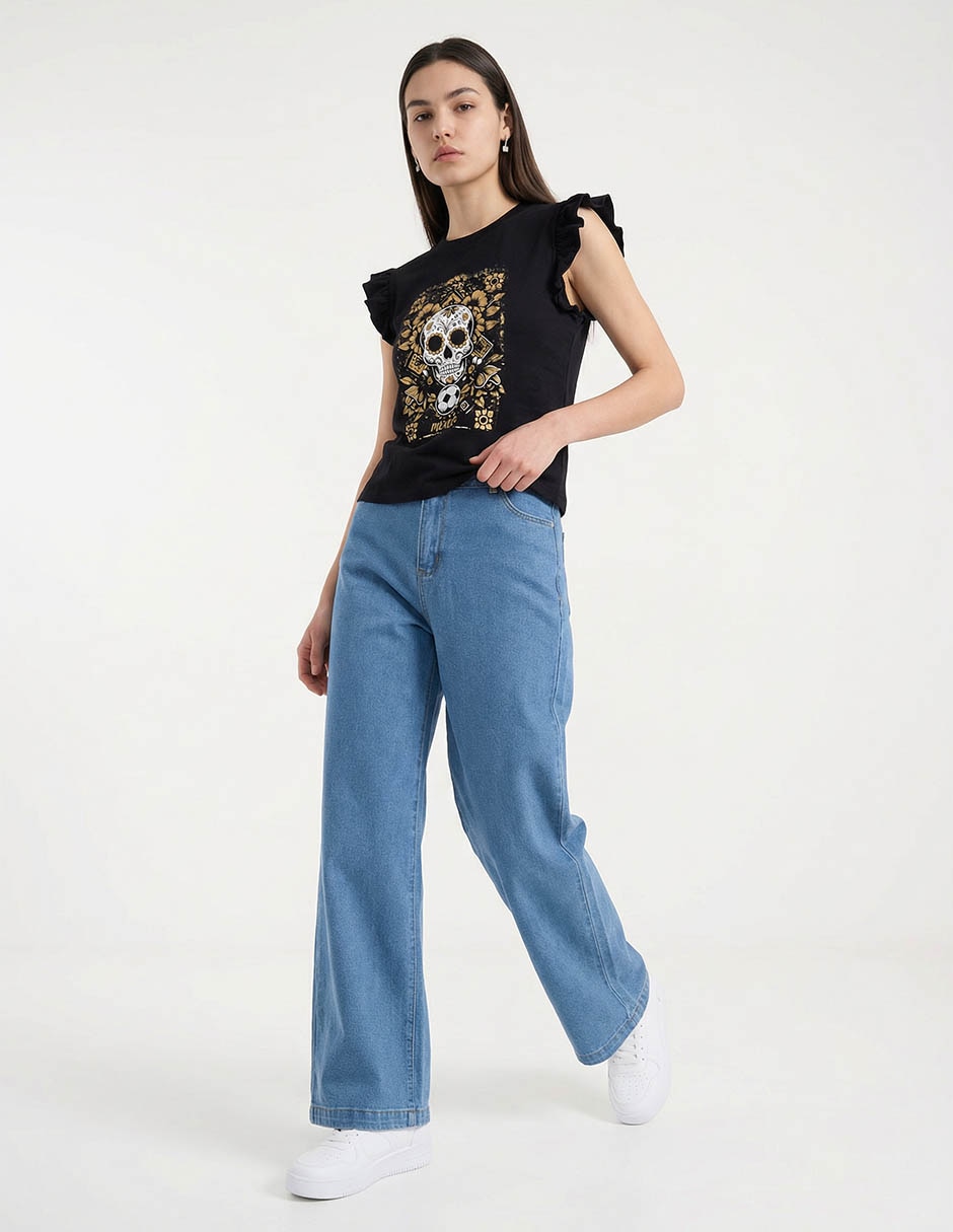 PLAYERA WKCL26429-03 WEEK B, CH, NEGRO