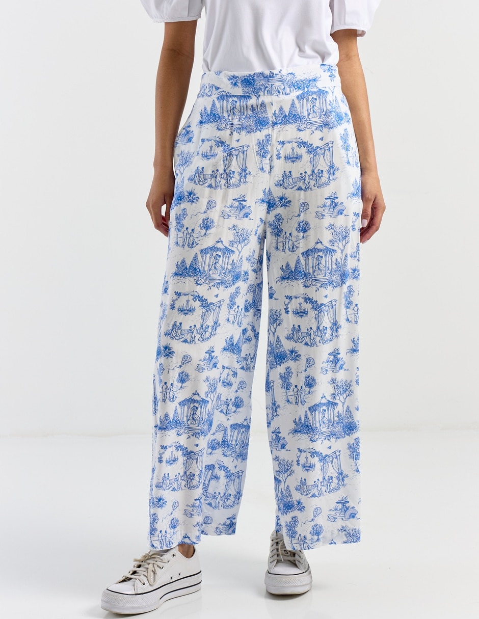 Pantalón relaxed wide leg para mujer 2