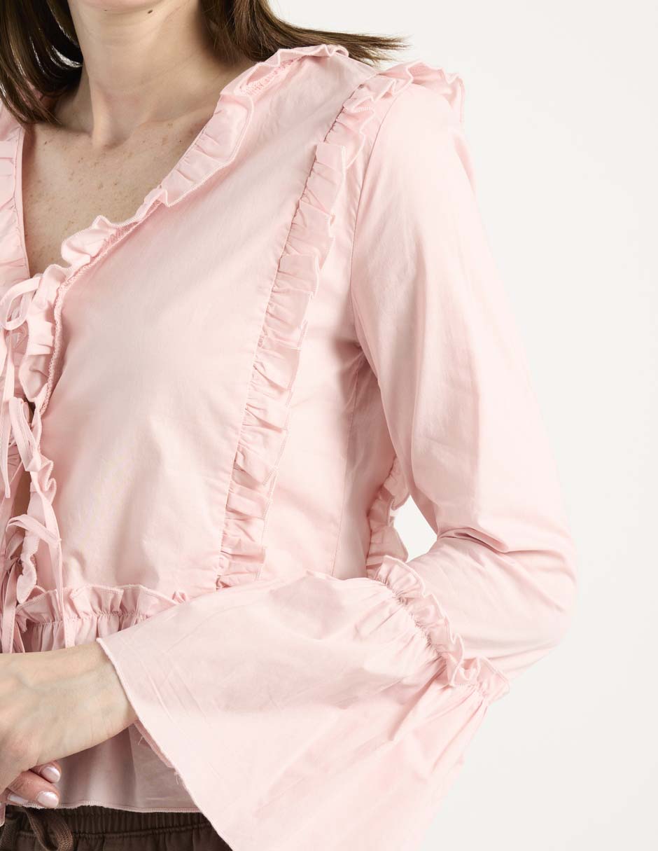 Blusa manga larga para mujer 5