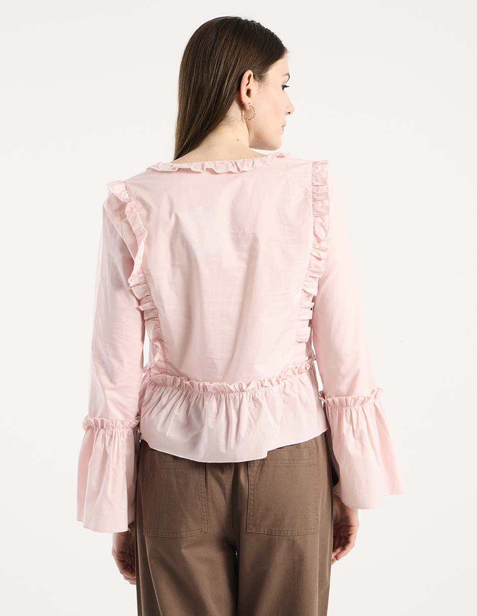 Blusa manga larga para mujer 6